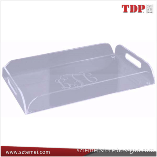 Manufacturer New Design Colorful Acrylic Trays with Paper Inserts